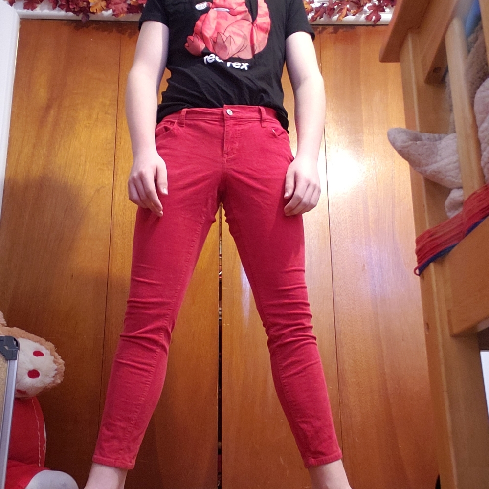 Old Navy Red Corduroy Pants